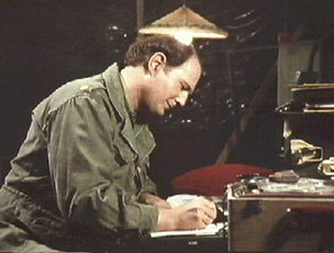 Charles writing letter